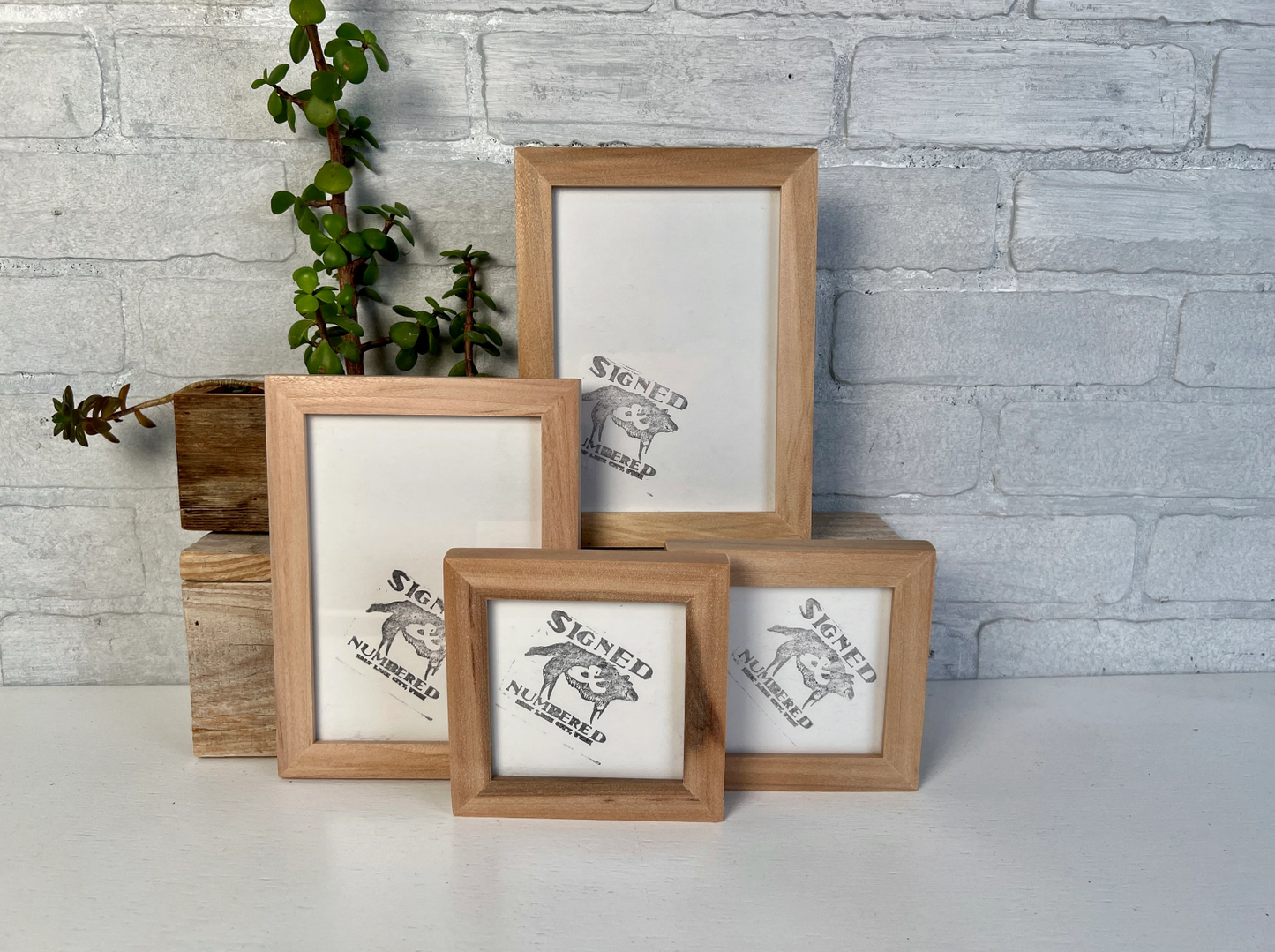 Peewee frame style in Solid Natural Willow Hardwood - Choose your size - FREE SHIPPING!