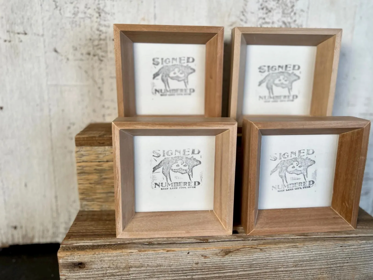 Park Slope frame style in Solid Natural Willow Hardwood - Choose your size - FREE SHIPPING!