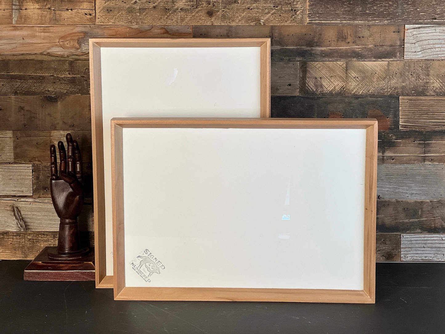 Park Slope frame style in Solid Natural Willow Hardwood - Choose your size - FREE SHIPPING!