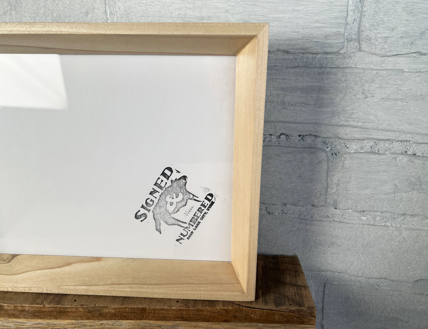 Park Slope frame style in Solid Natural Poplar Hardwood - Choose your size - FREE SHIPPING!