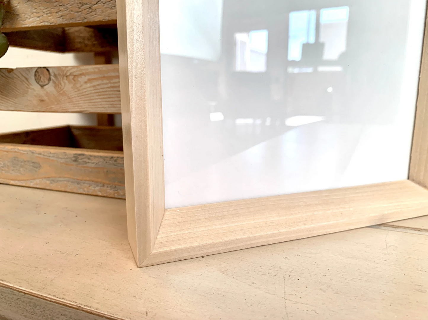 Park Slope frame style in Solid Natural Poplar Hardwood - Choose your size - FREE SHIPPING!