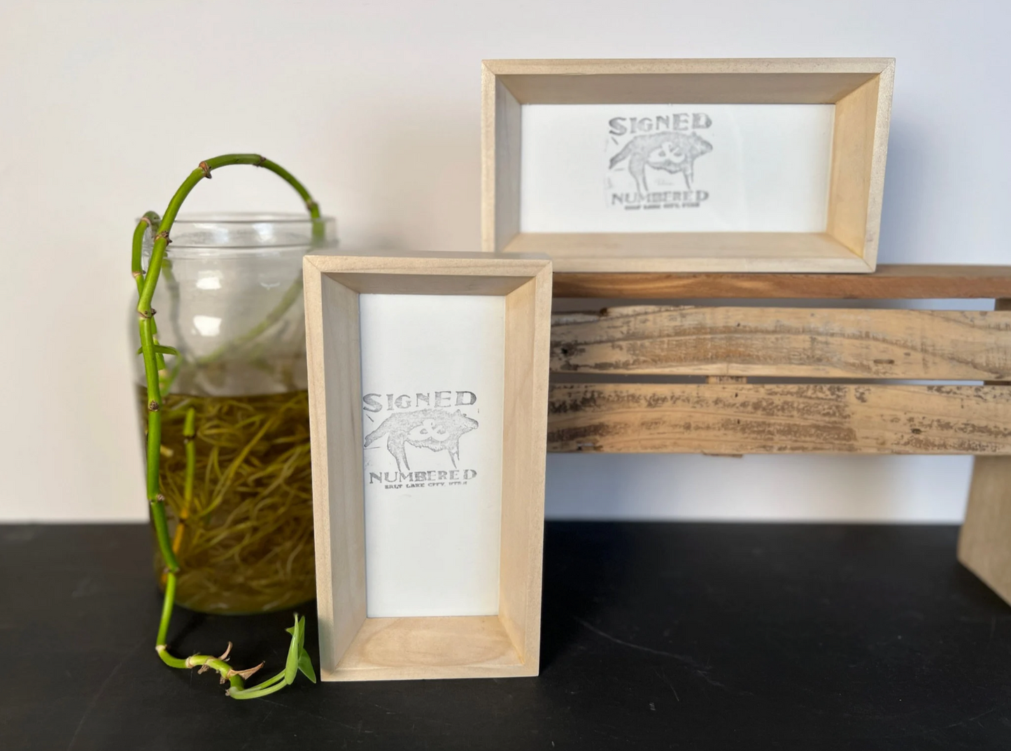 Park Slope frame style in Solid Natural Poplar Hardwood - Choose your size - FREE SHIPPING!
