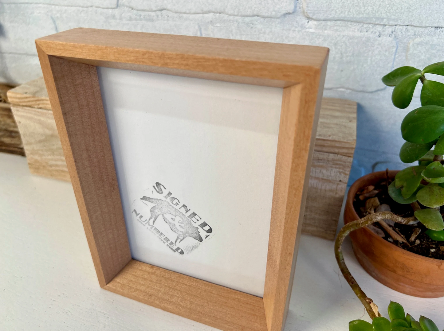 Park Slope frame style in Solid Natural Alder Hardwood - Choose your size - FREE SHIPPING!