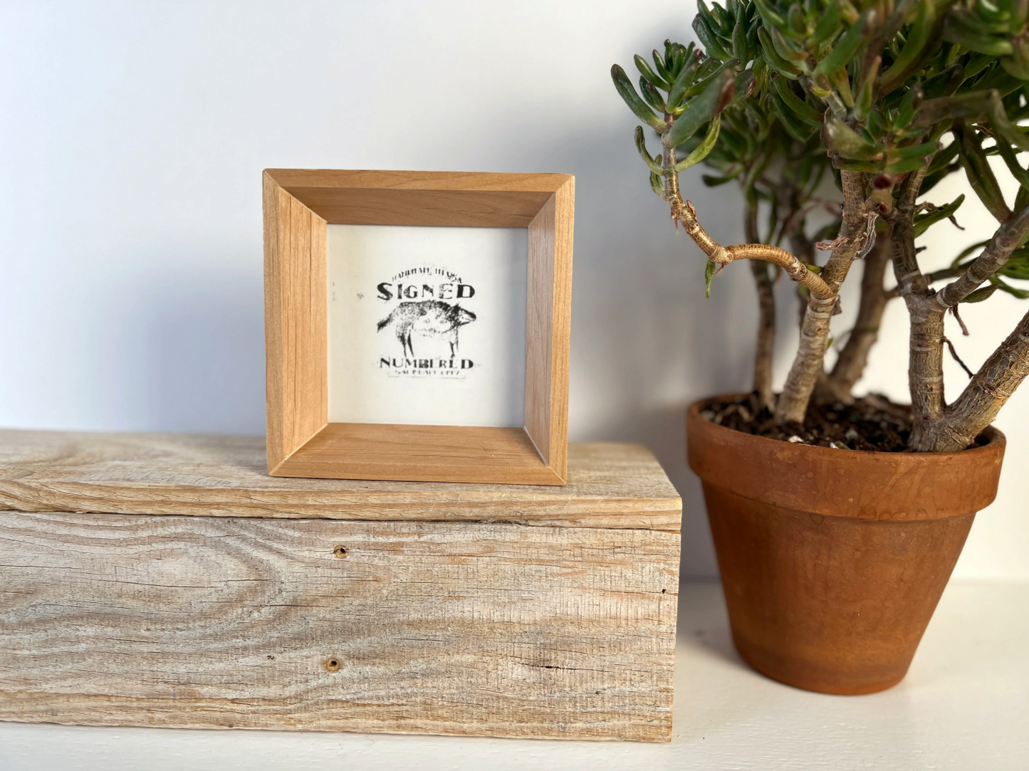 Park Slope frame style in Solid Natural Alder Hardwood - Choose your size - FREE SHIPPING!