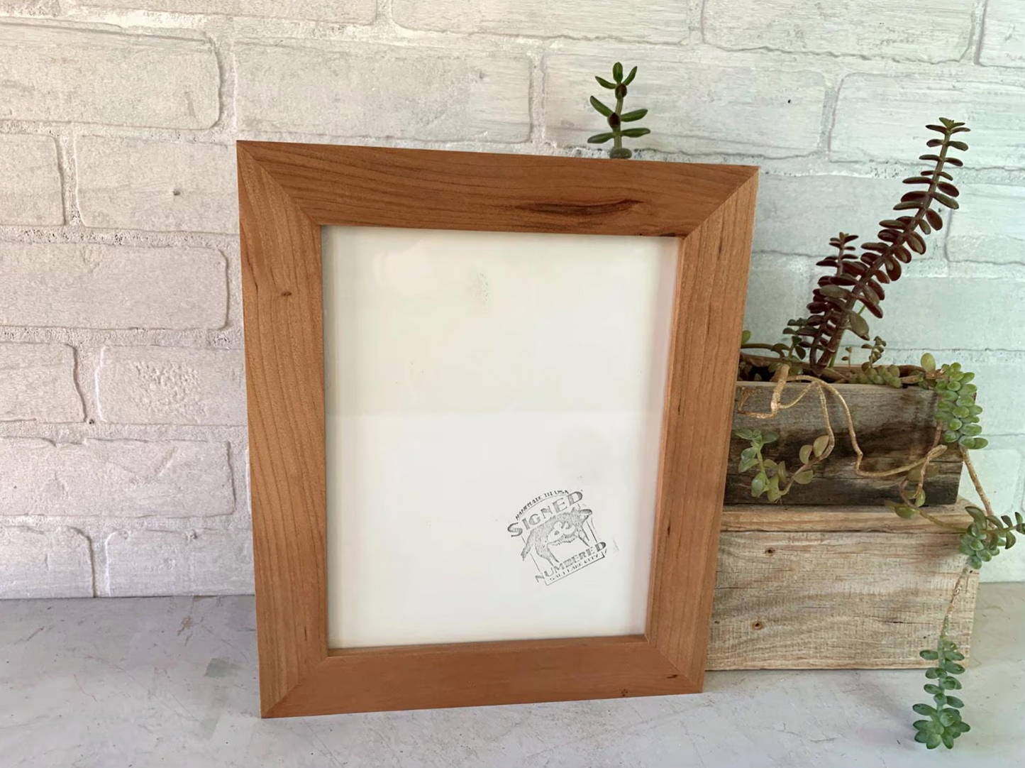1.5 Standard frame style in Solid Natural Cherry Hardwood - Choose your size - FREE SHIPPING!
