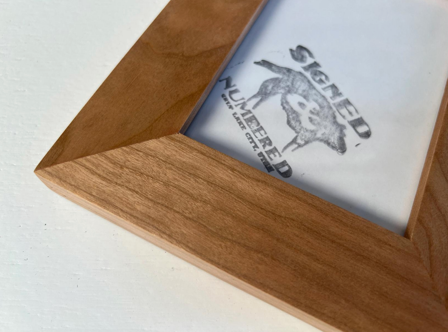1.5 Standard frame style in Solid Natural Cherry Hardwood - Choose your size - FREE SHIPPING!