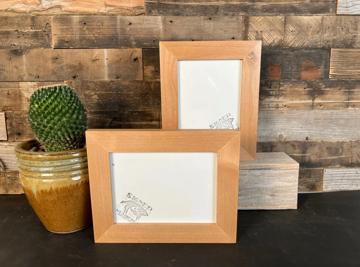 1.5 Standard frame style in Solid Natural Alder Hardwood - Choose your size - FREE SHIPPING!