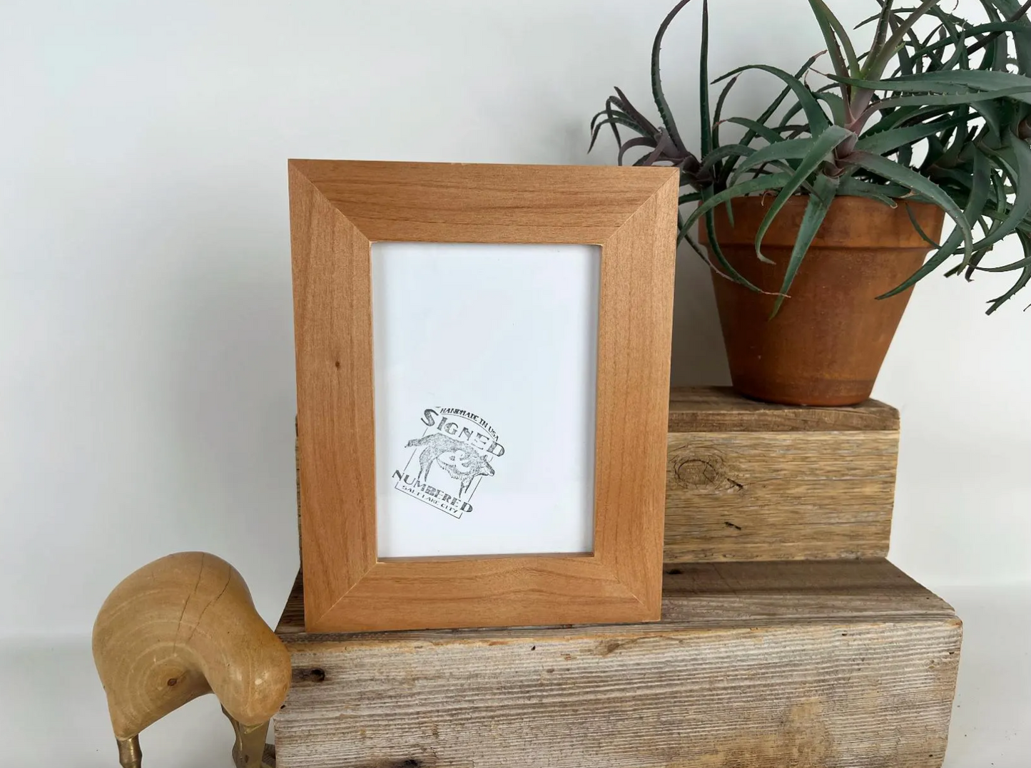 1.5 Standard frame style in Solid Natural Alder Hardwood - Choose your size - FREE SHIPPING!