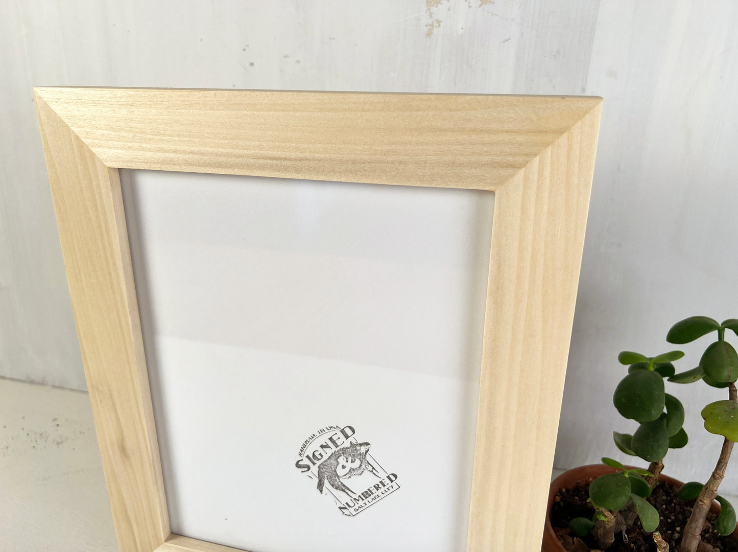 1.5 Standard frame style in Solid Natural Poplar Hardwood - Choose your size - FREE SHIPPING!