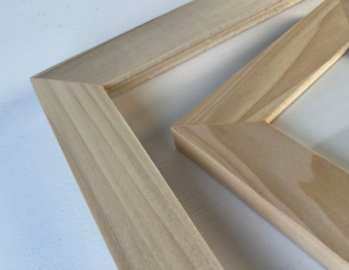 1.5 Standard frame style in Solid Natural Poplar Hardwood - Choose your size - FREE SHIPPING!
