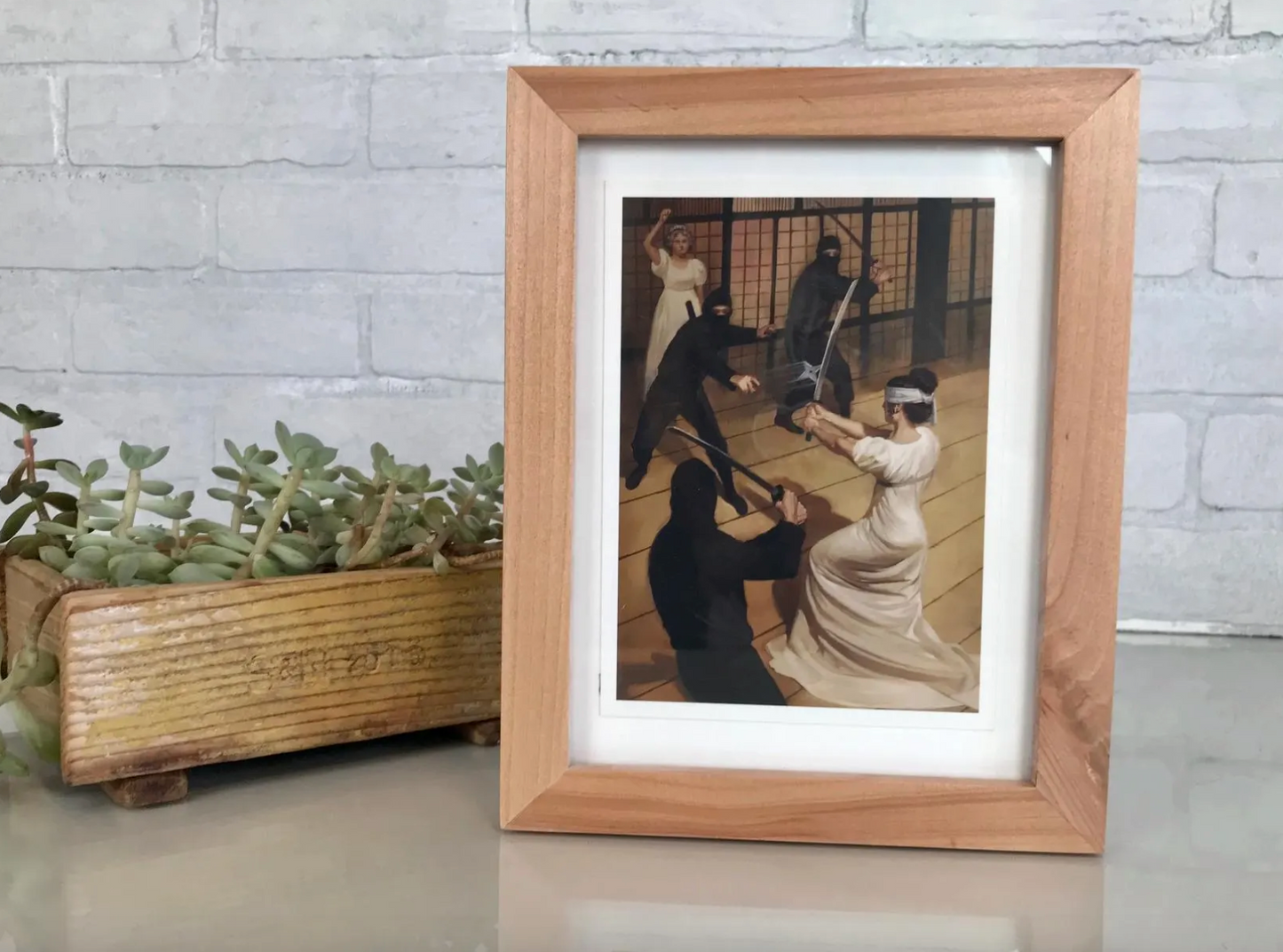 Deep Flat frame style in Solid Natural Alder Hardwood - Choose your size - FREE SHIPPING!