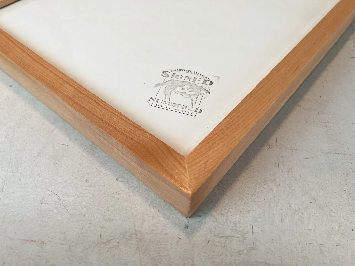 Deep Flat frame style in Solid Natural Alder Hardwood - Choose your size - FREE SHIPPING!