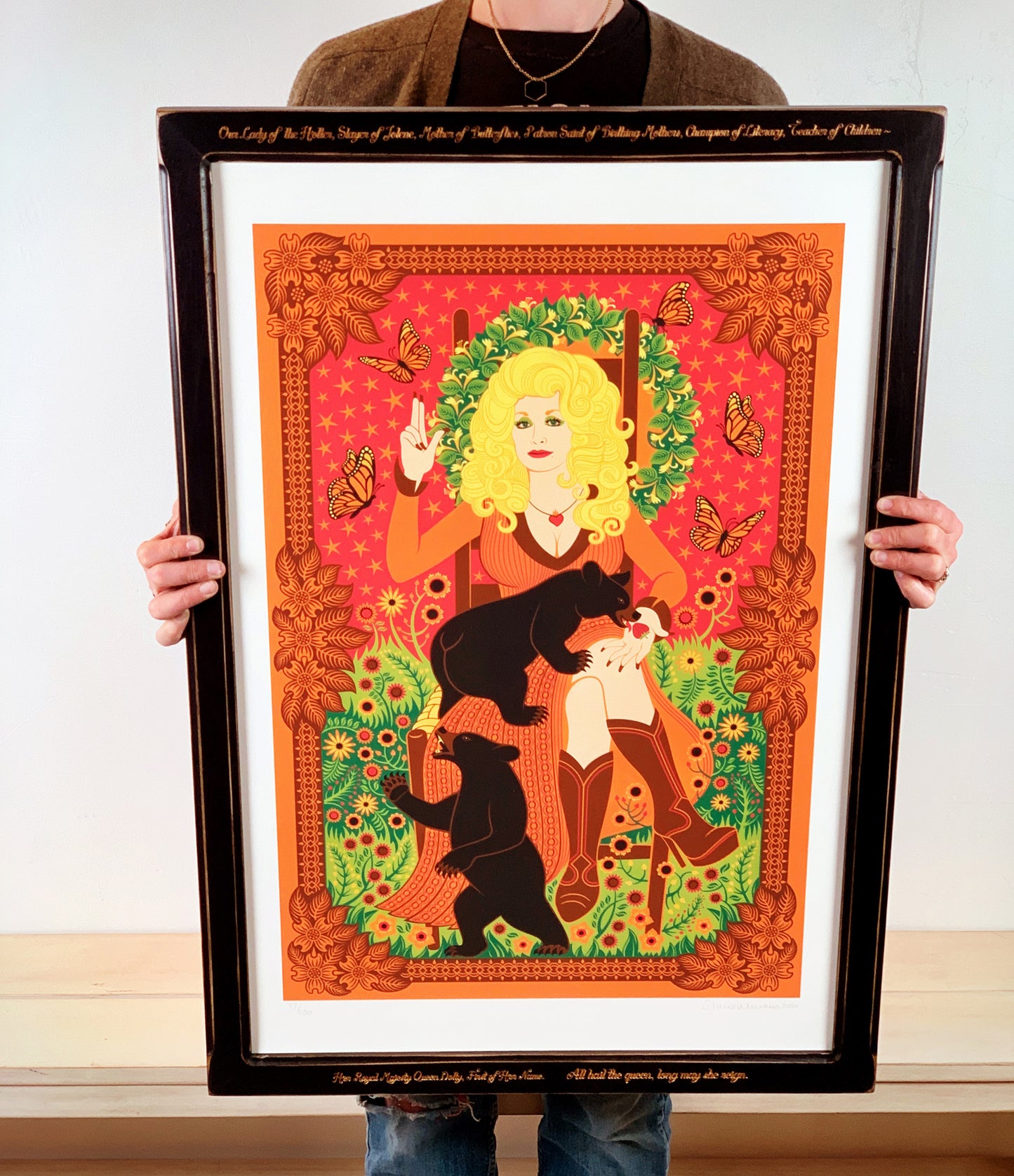 8x10" frame in 1.5 Wide Bones style - Choose your color - FREE SHIPPING