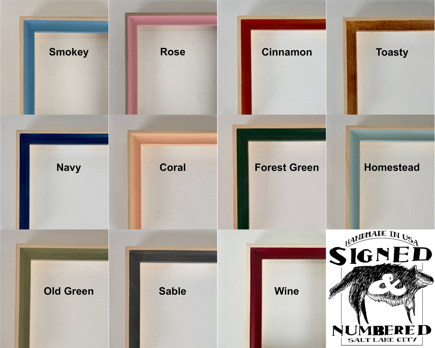 A2 16.5x23.3" frame in Foxy Minus Poplar style - Choose your color - FREE SHIPPING