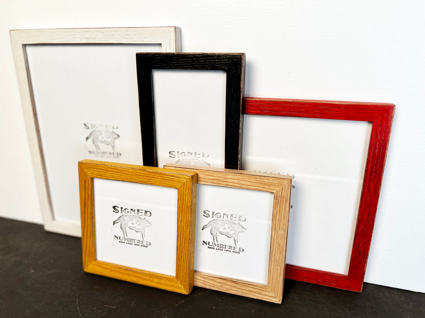 4x10" frame in Peewee Oak style - Choose your color - FREE SHIPPING