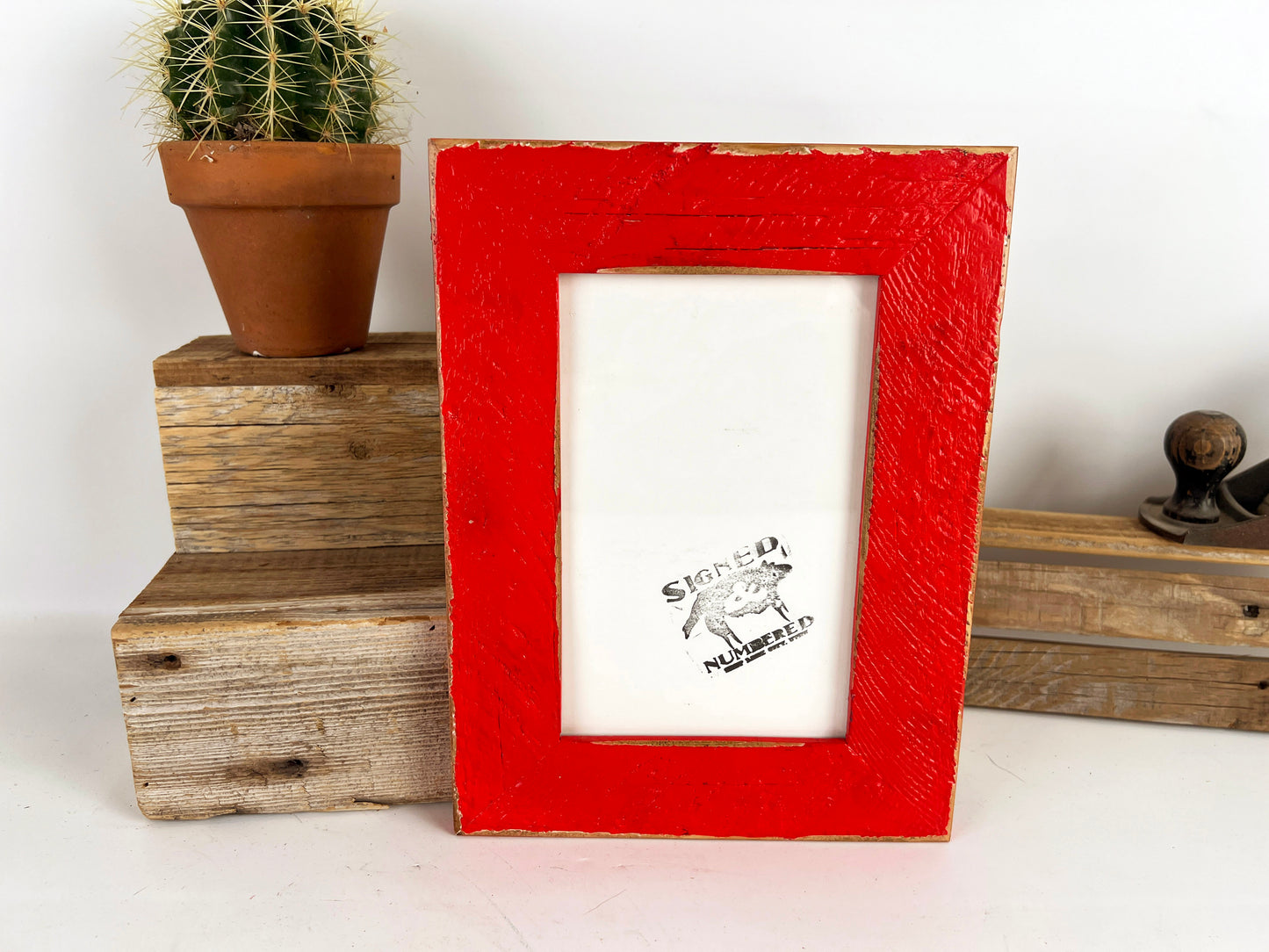 10x10" frame in 2" Roughsawn style - Choose your color - FREE SHIPPING