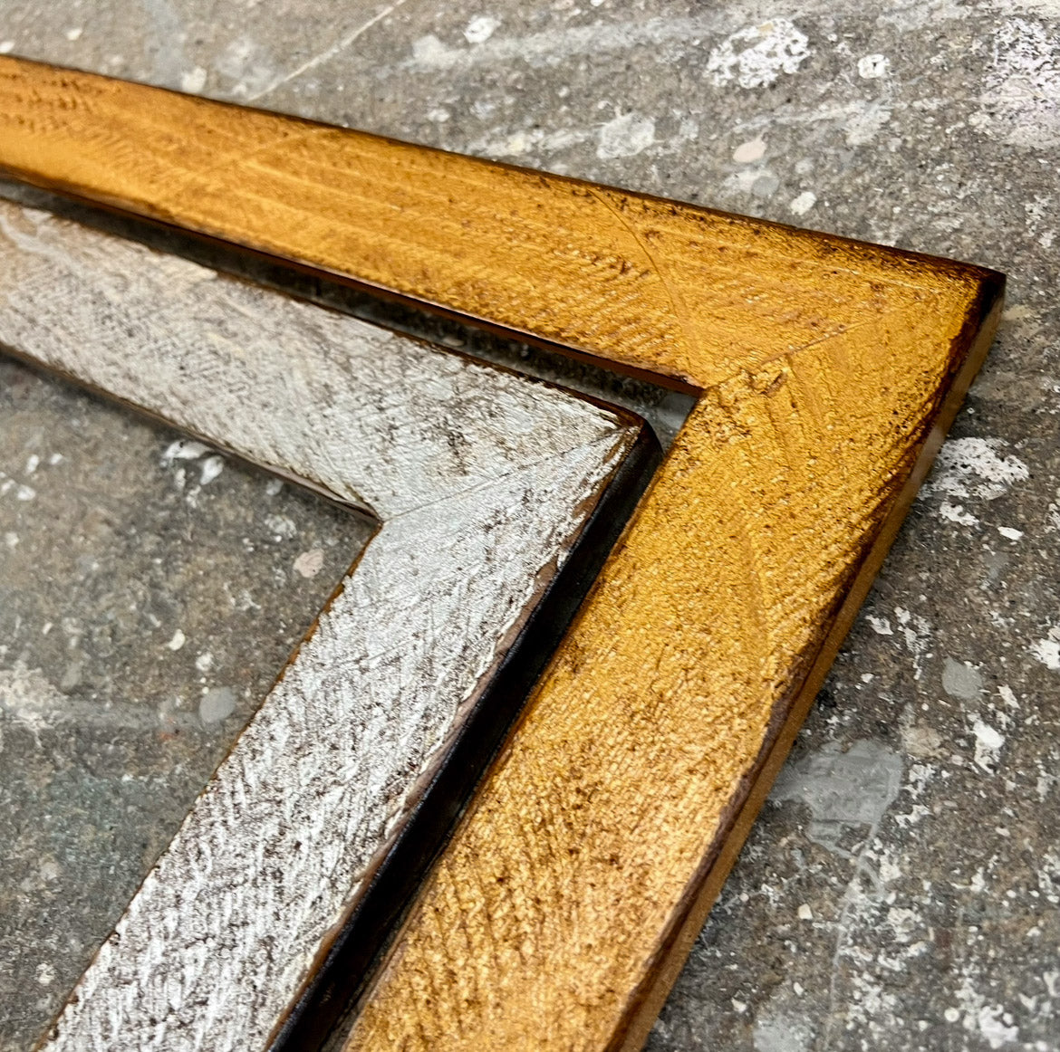 10x10" frame in 2" Roughsawn style - Choose your color - FREE SHIPPING