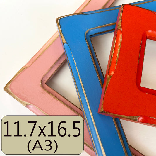 A3 11.7x16.5" frame in 1.5 Wide Bones style - Choose your color - FREE SHIPPING