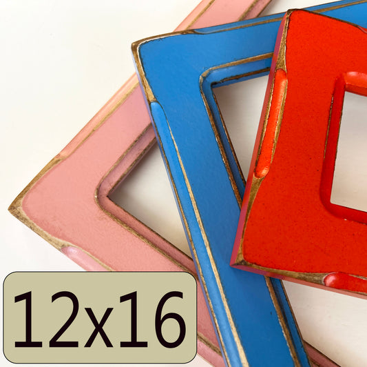 12x16" frame in 1.5 Wide Bones style - Choose your color - FREE SHIPPING