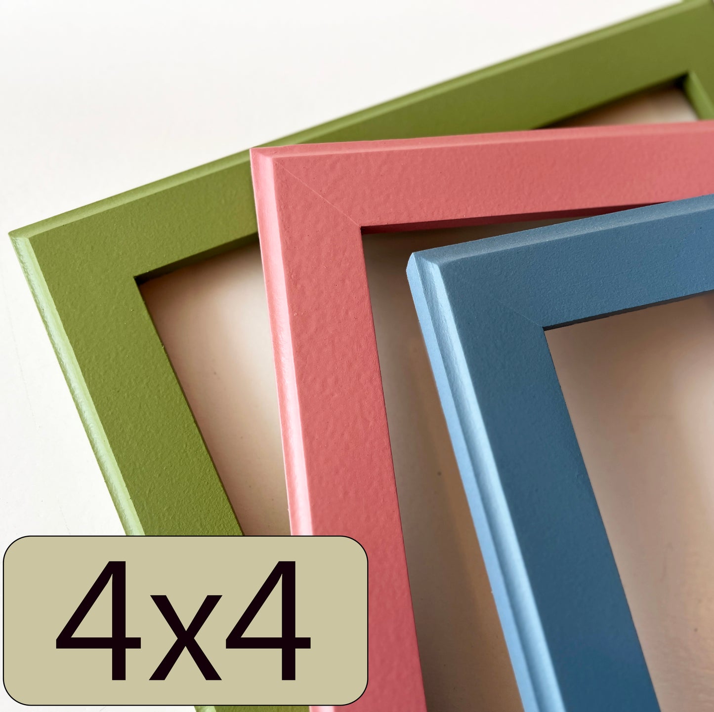 4x4" frame in 1.5 Outside Cove style - Choose your color - FREE SHIPPING