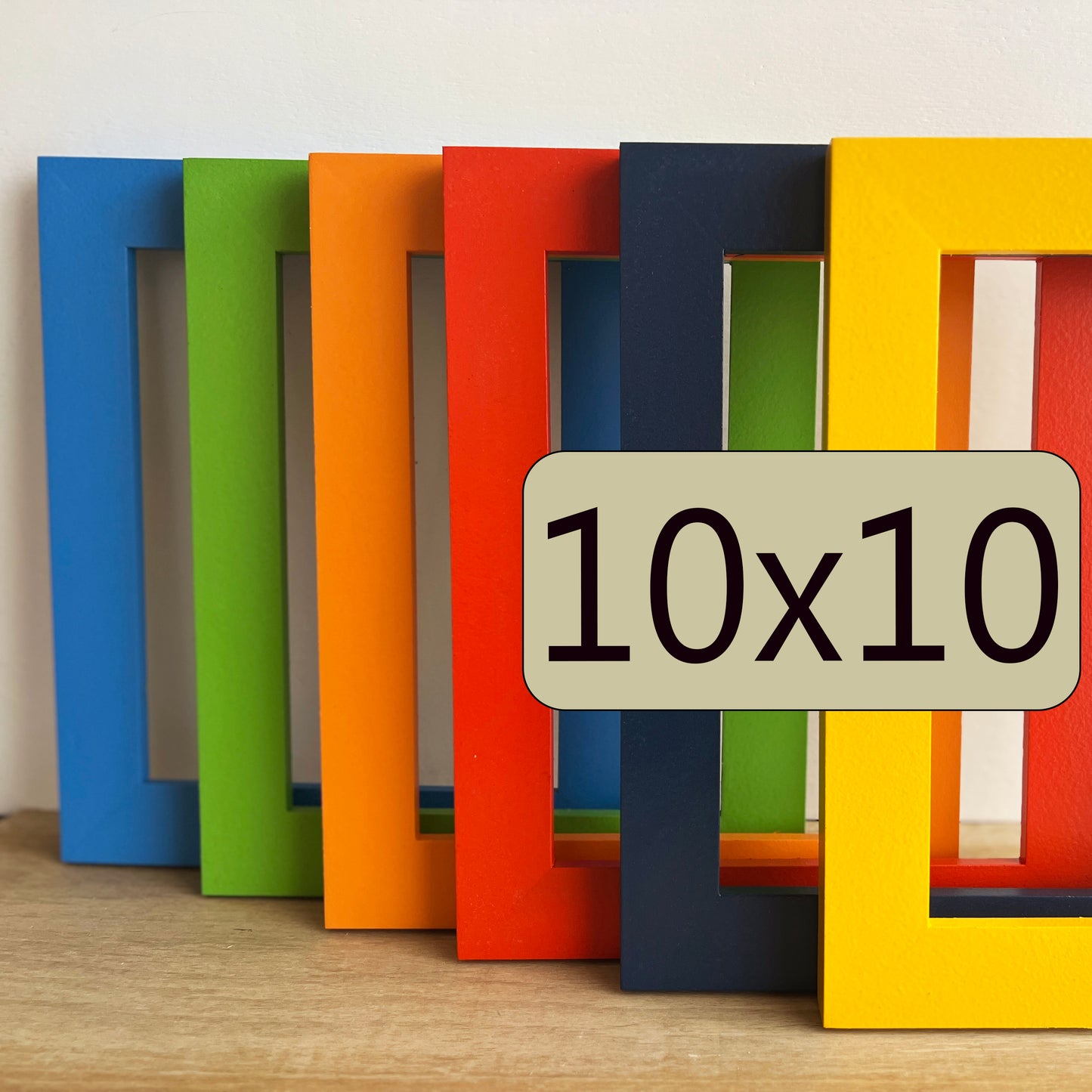 10x10" frame in 1.5 Standard style - Choose your color - FREE SHIPPING