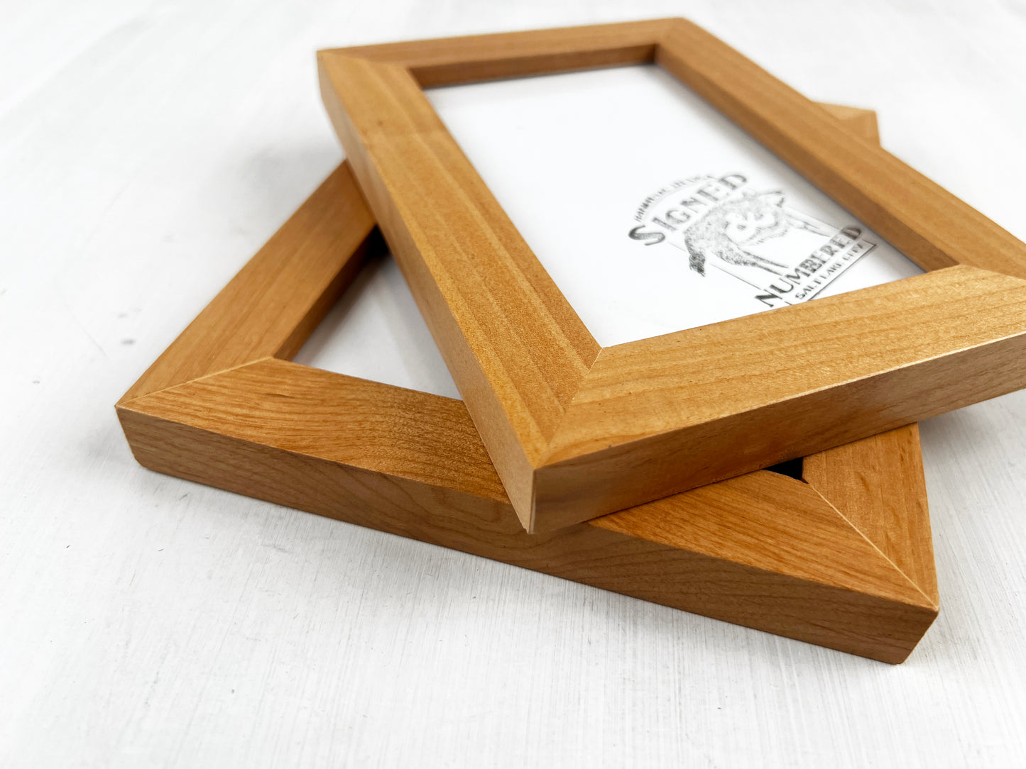 Solid Alder Picture Frame in 1x1 Hardwood Molding - Choose Your Size - Ships Right Away!