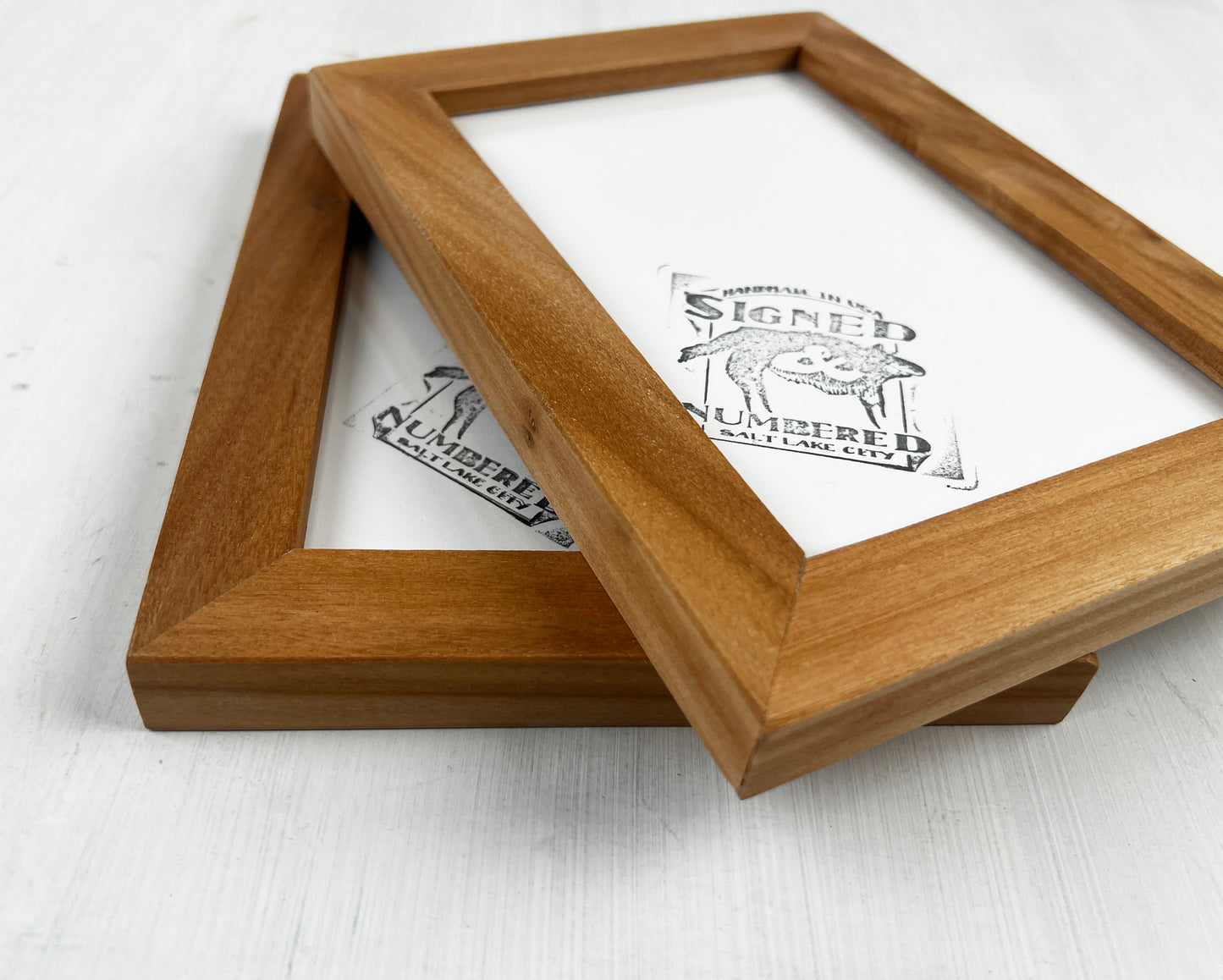 Solid Willow Picture Frame in 1x1 Hardwood Molding- Choose Your Size - Ships Right Away!