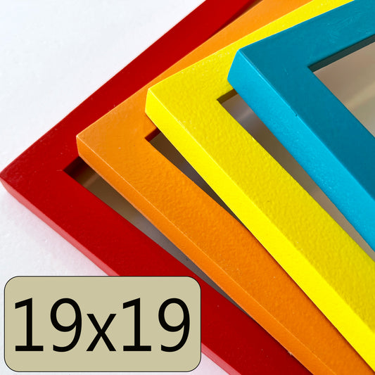 19x19" frame in 1x1 Flat style - Choose your color - FREE SHIPPING