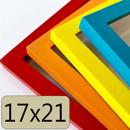 17x21" frame in 1x1 Flat style - Choose your color - FREE SHIPPING