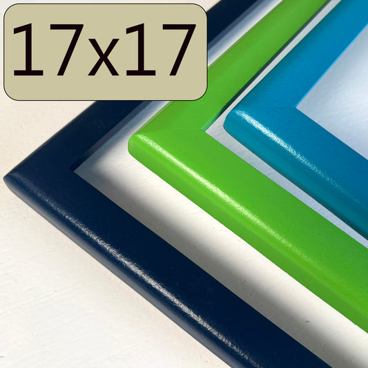17x17" frame in 1x1 Rounded style - Choose your color - FREE SHIPPING