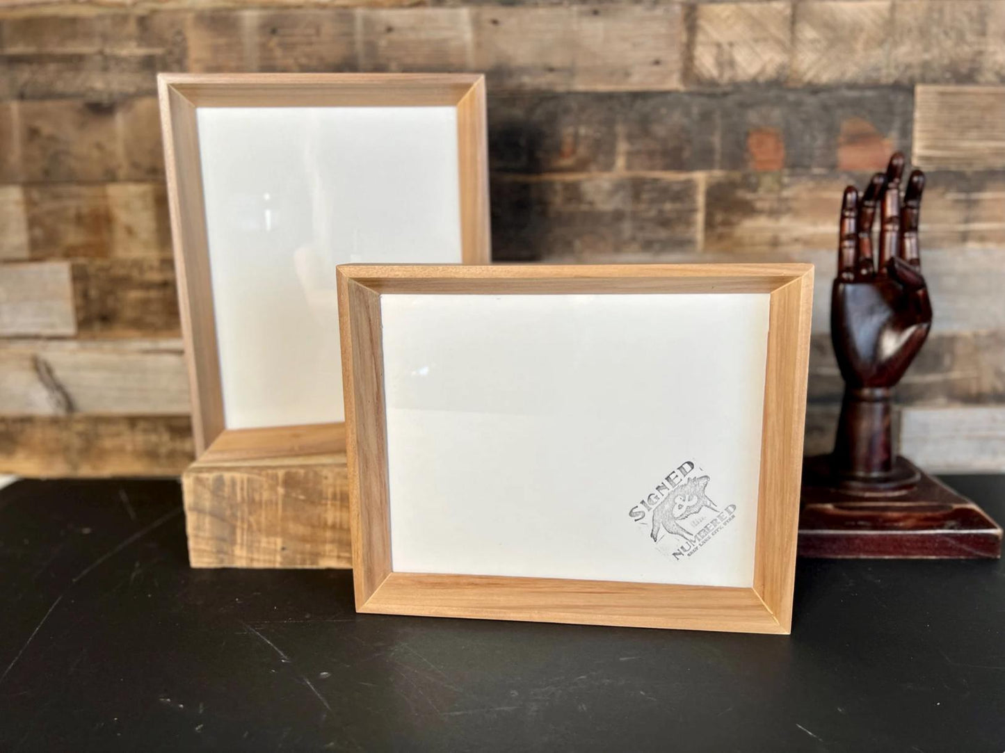 Solid Willow Picture Frame in Park Slope Hardwood Molding- Choose Your Size - Ships Right Away!