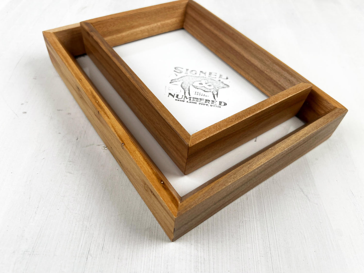 Solid Willow Picture Frame in Park Slope Hardwood Molding- Choose Your Size - Ships Right Away!