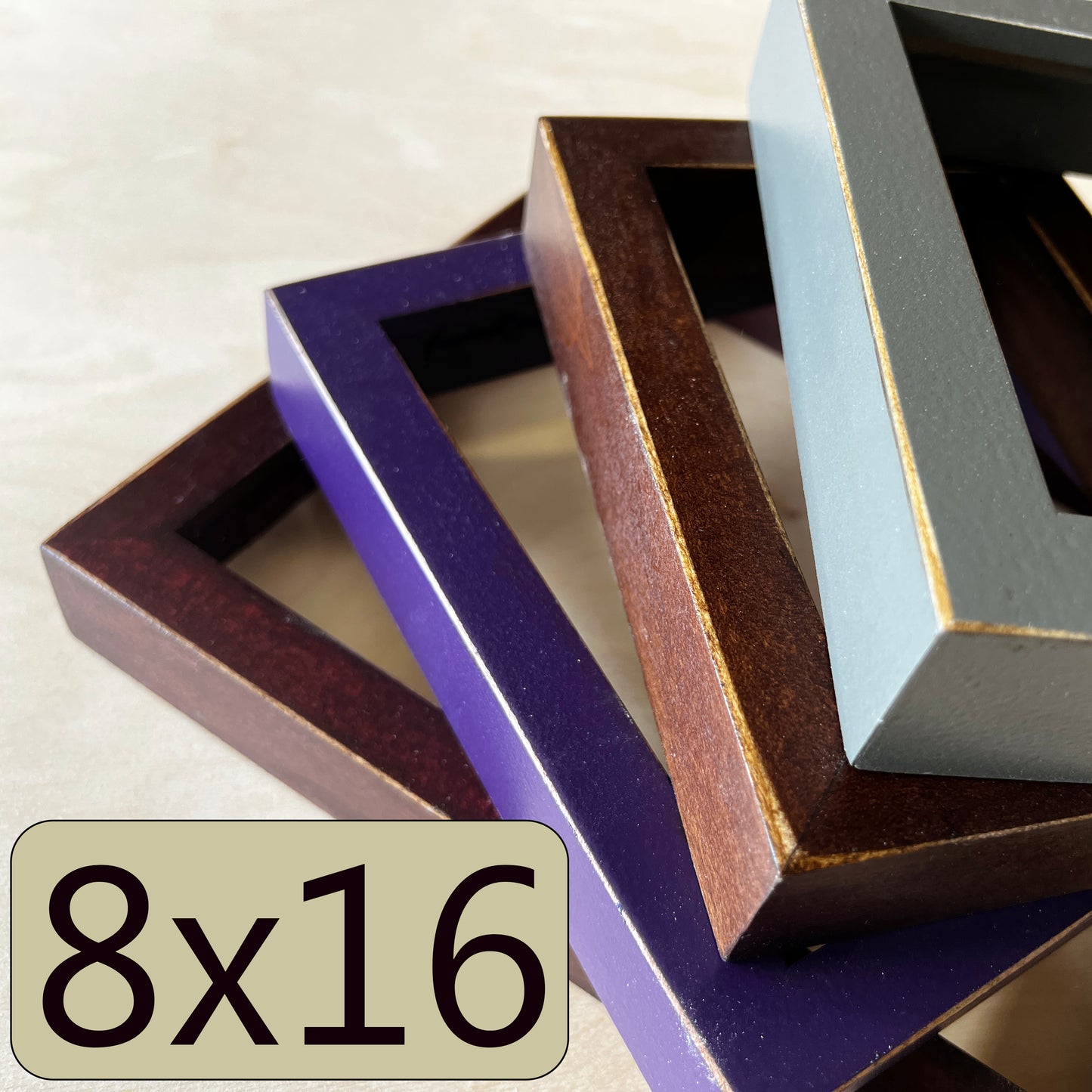 8x16" frame in Deep Flat style - Choose your color - FREE SHIPPING