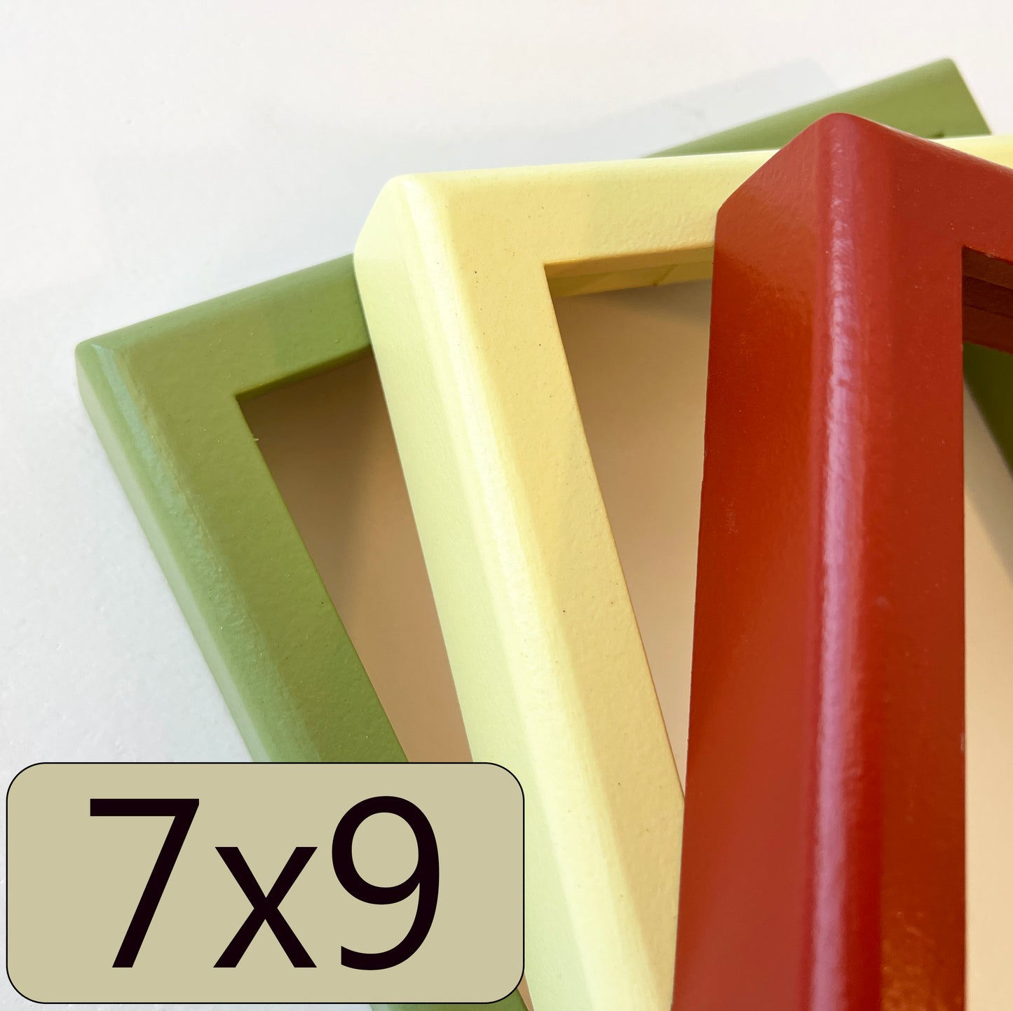 7x9" frame in Deep Rounded style - Choose your color - FREE SHIPPING