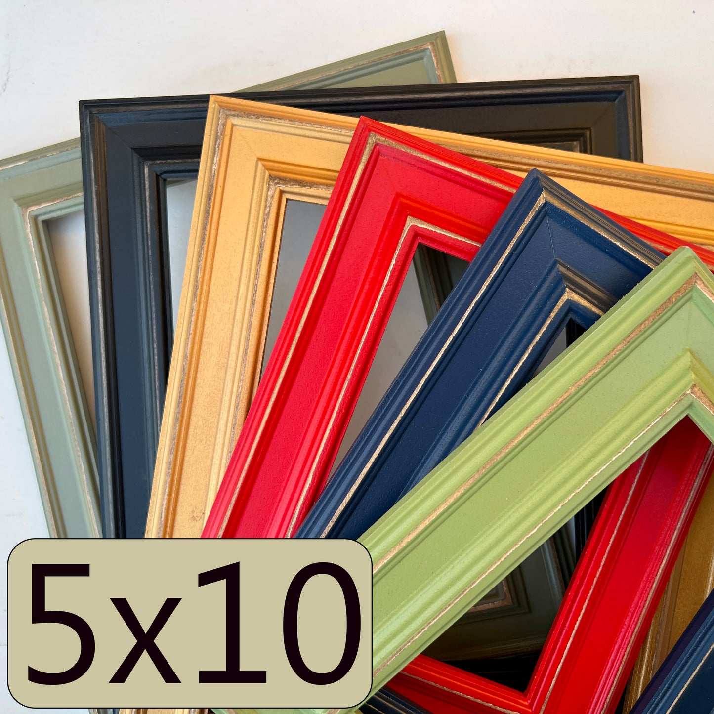 5x10" frame in Diplomat style - Choose your color - FREE SHIPPING