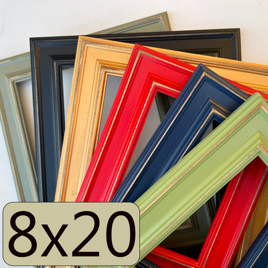 8x20" frame in Diplomat style - Choose your color - FREE SHIPPING