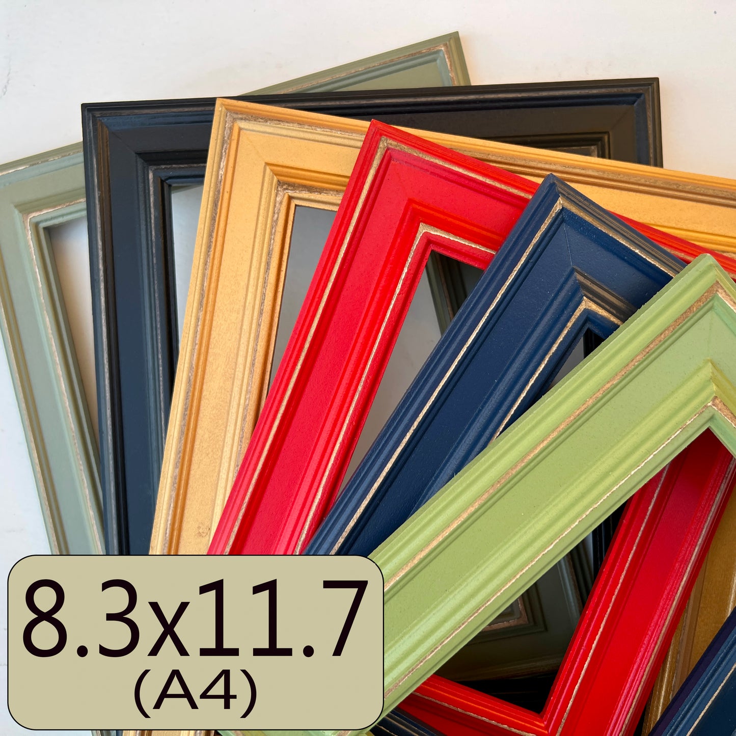 A4 8.3x11.7" frame in Diplomat style - Choose your color - FREE SHIPPING