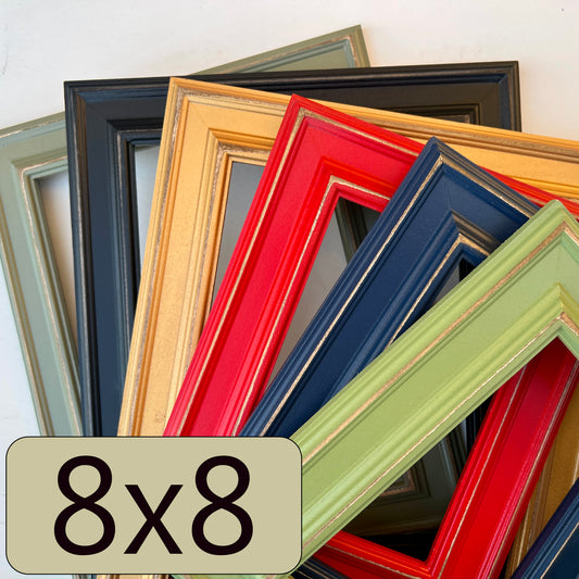 8x8" frame in Diplomat style - Choose your color - FREE SHIPPING