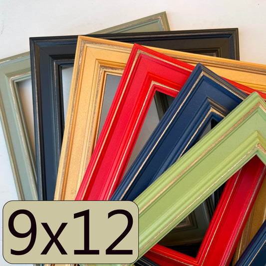 9x12" frame in Diplomat style - Choose your color - FREE SHIPPING