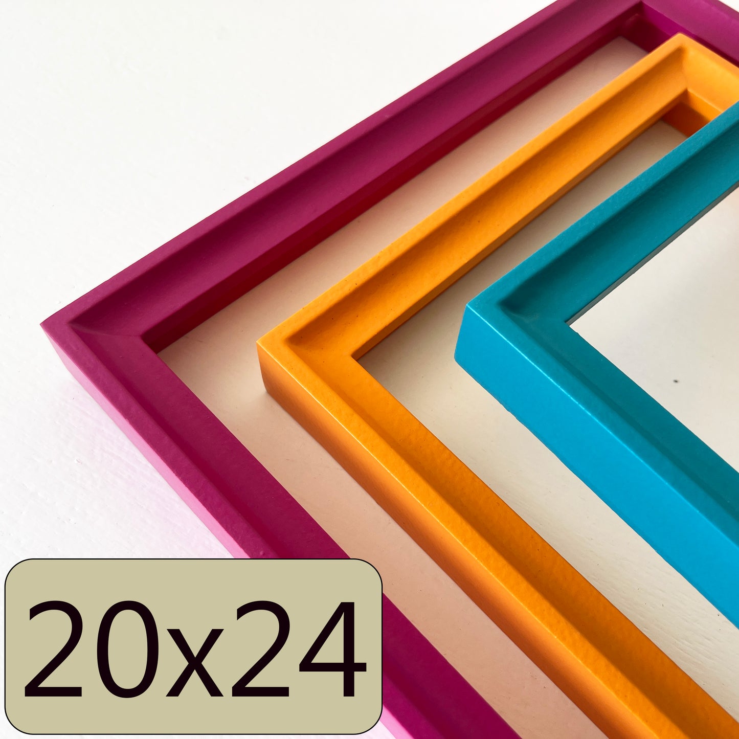 20x24" frame in Foxy Cove style - Choose your color - FREE SHIPPING