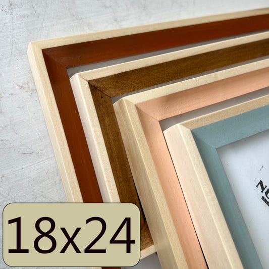 18x24" frame in Foxy Minus Poplar style - Choose your color - FREE SHIPPING