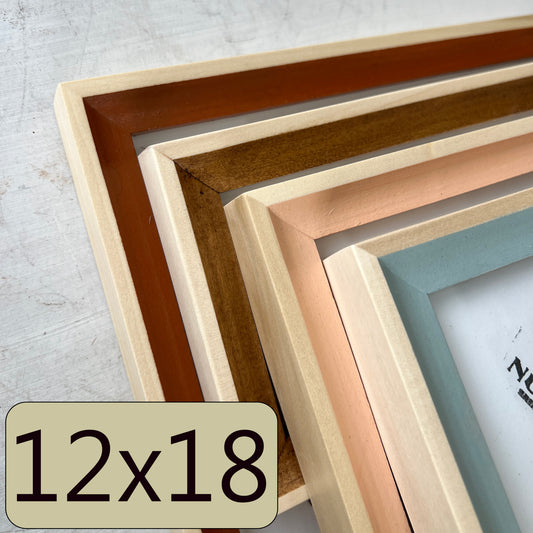 12x18" frame in Foxy Minus Poplar style - Choose your color - FREE SHIPPING