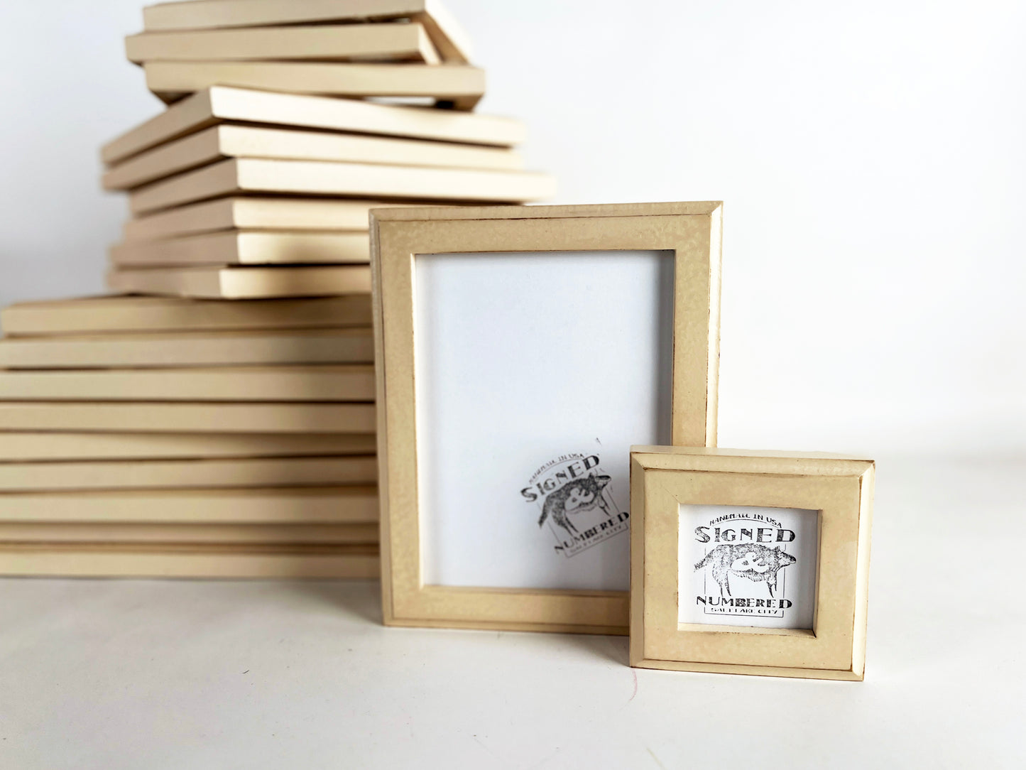 1x1 Outside Cove Vintage Ivory Picture Frame - Choose Your Size - Ships Right Away - FREE SHIPPING