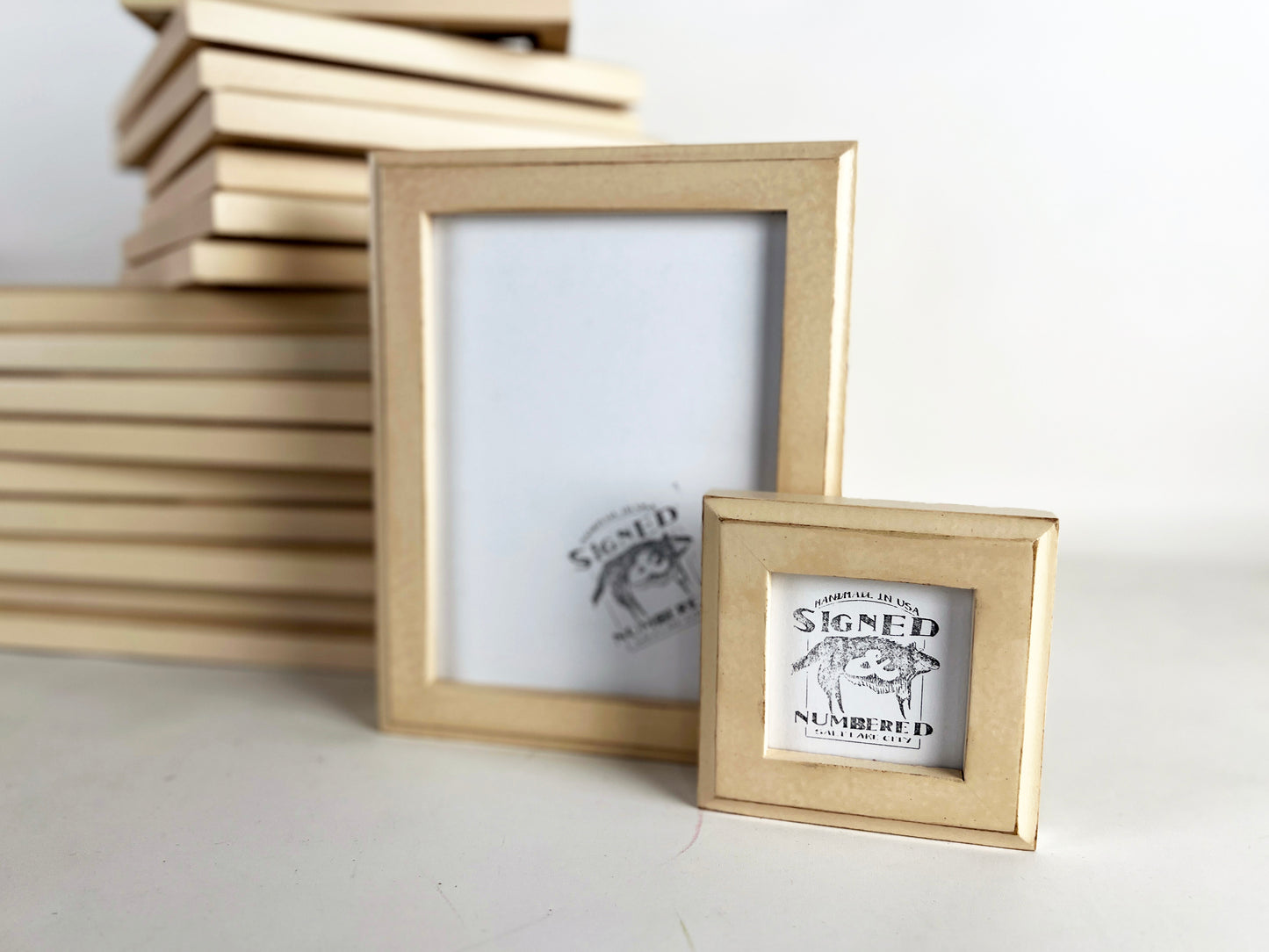 1x1 Outside Cove Vintage Ivory Picture Frame - Choose Your Size - Ships Right Away - FREE SHIPPING