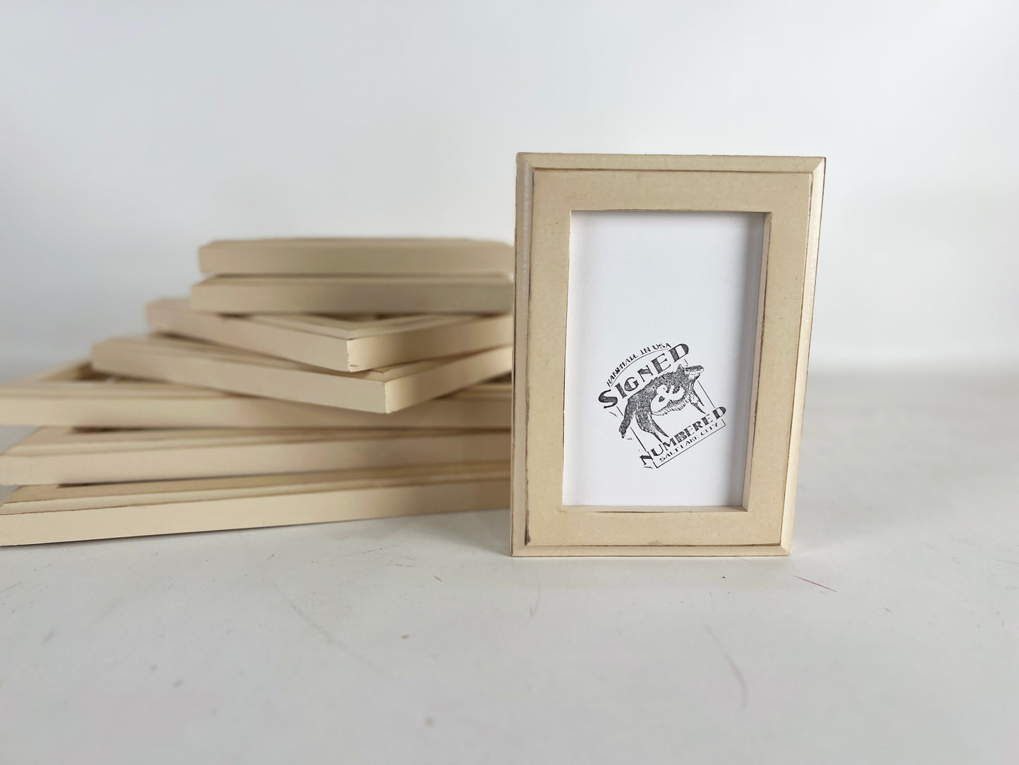 1x1 Outside Cove Vintage Ivory Picture Frame - Choose Your Size - Ships Right Away - FREE SHIPPING