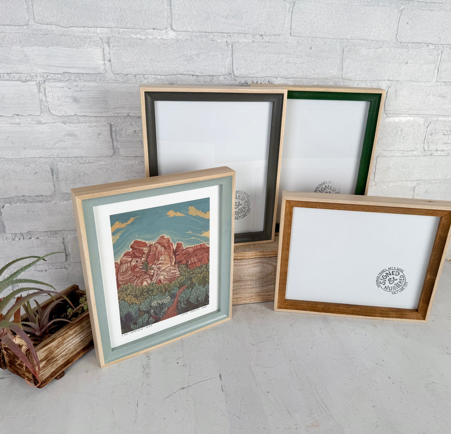 Foxy Minus Poplar Style Picture Frame - Choose your size & color - Ships Right Away