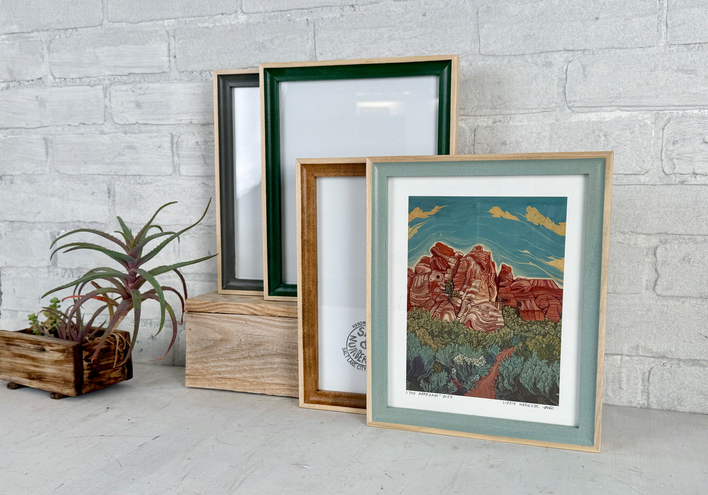 Foxy Minus Poplar Style Picture Frame - Choose your size & color - Ships Right Away