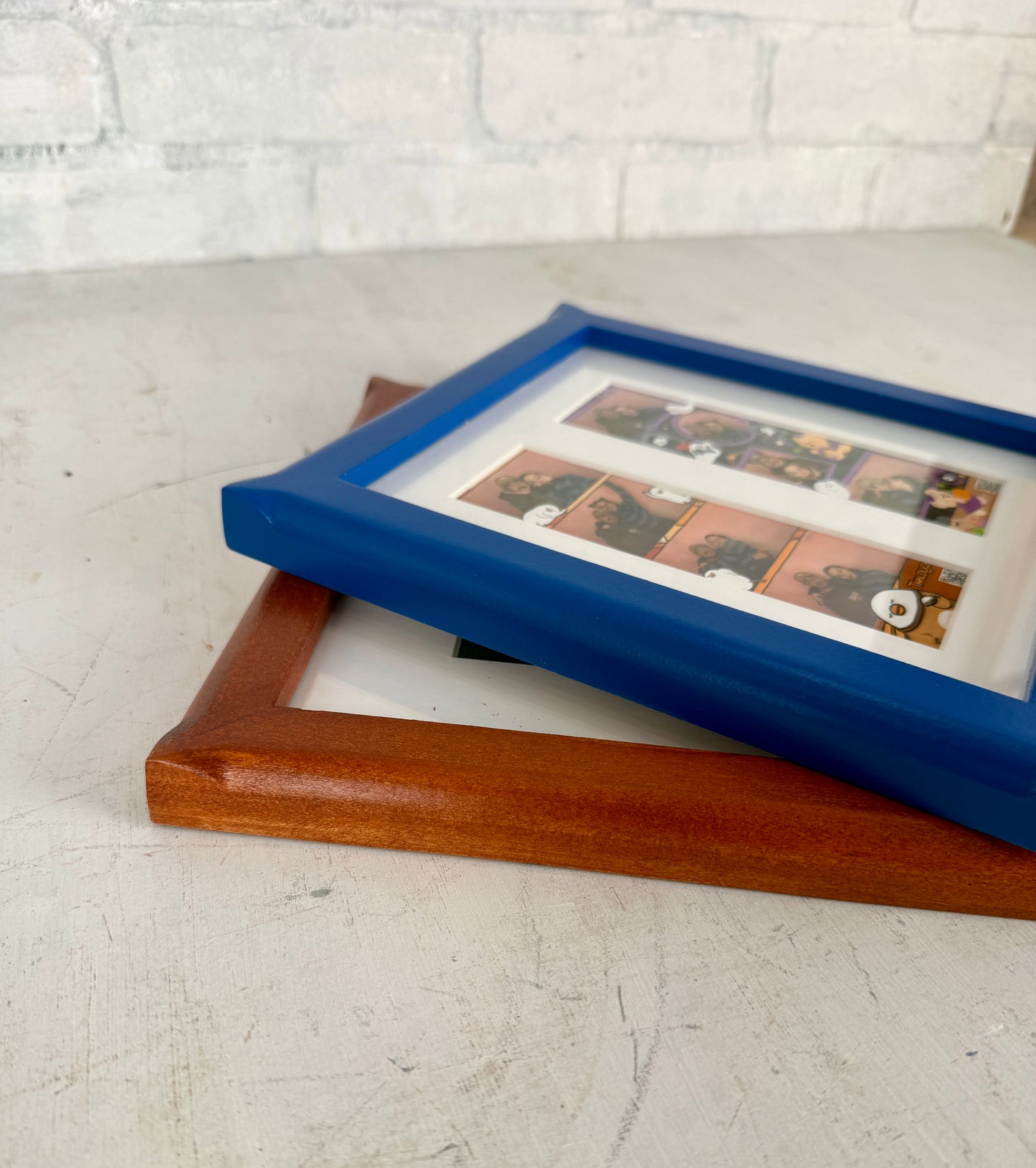 Picture Frame for Photo Booth Strip in 1x1 Flared style and Solid Color of Your Choice - Free Shipping!