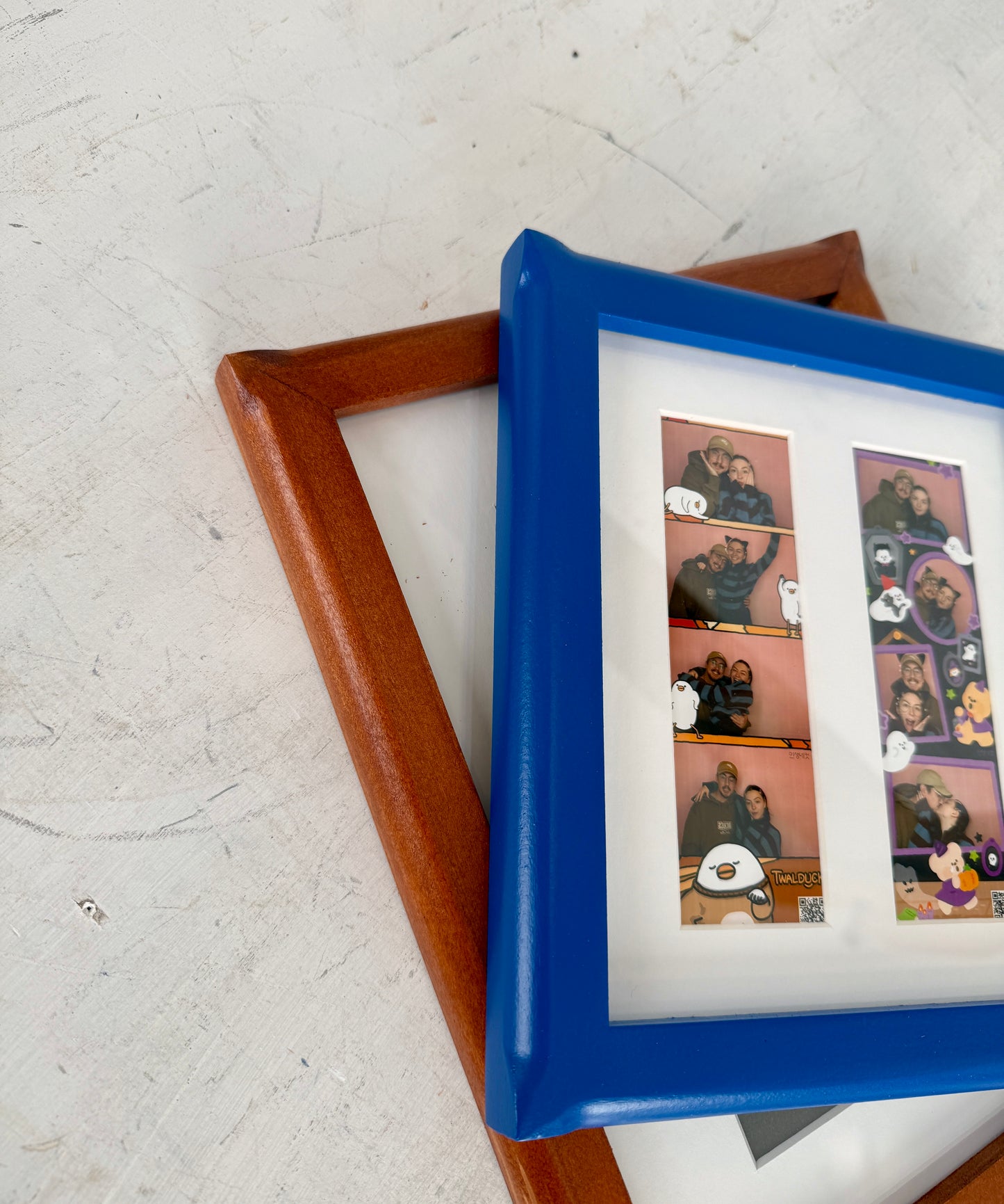 Picture Frame for Photo Booth Strip in 1x1 Flared style and Solid Color of Your Choice - Free Shipping!
