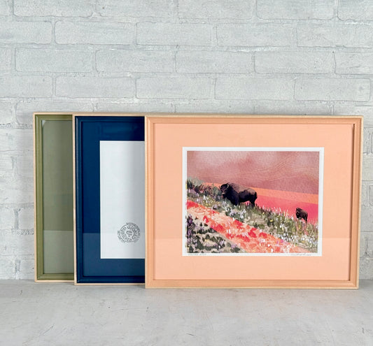 Monochrome 16x20 Inch Frame With Mat in Foxy Minus Poplar Style - Choose Your Photo Size & Color